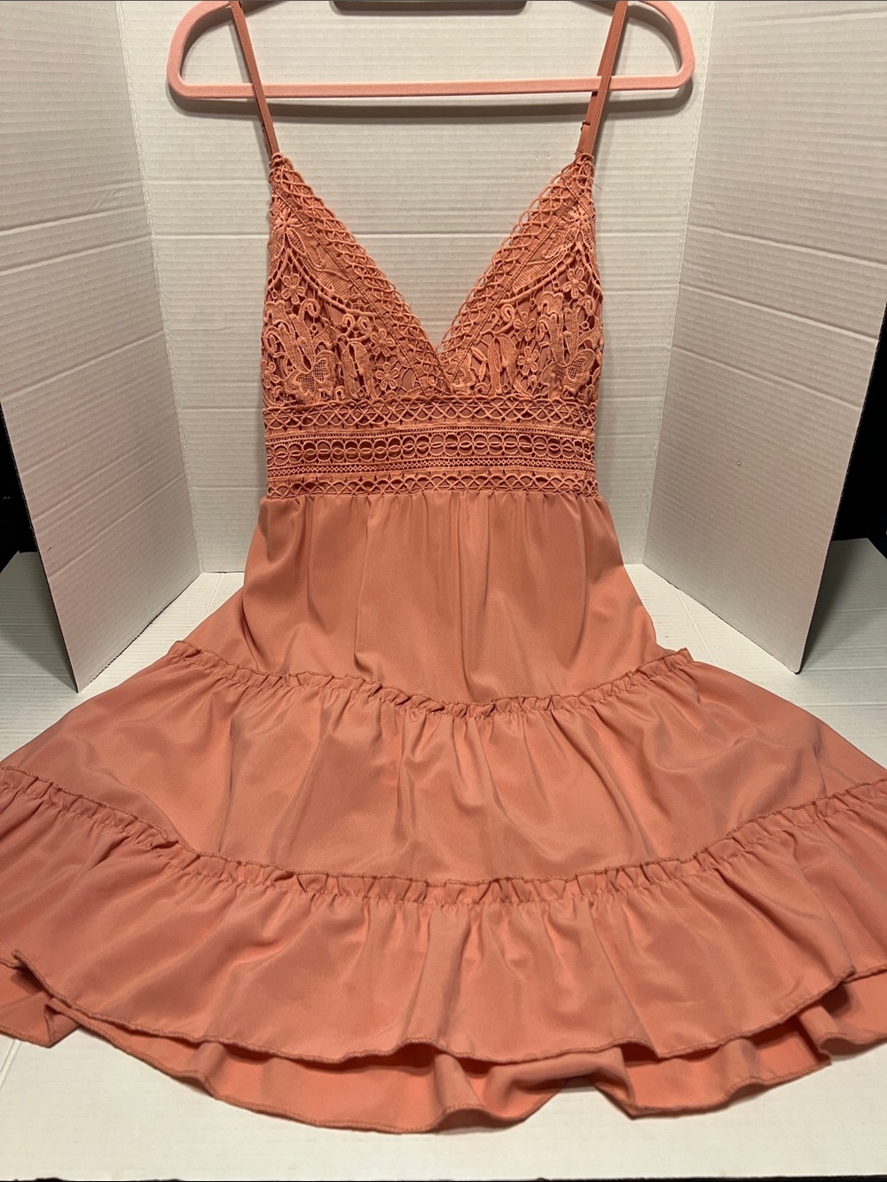 Ecowish Coral Sundress with tie back